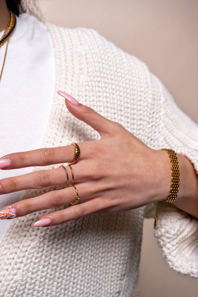 Doppelring mit Öffnung - Ame - R03