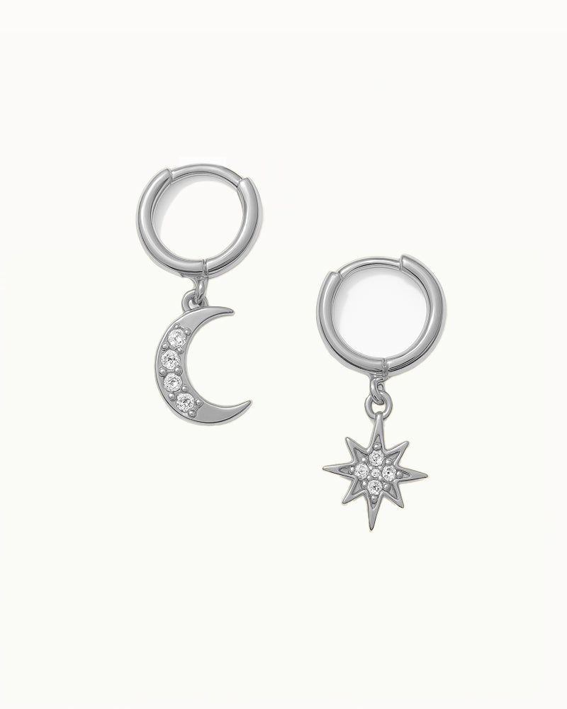 Lune et Soleil Boucles d'oreilles - Kenza