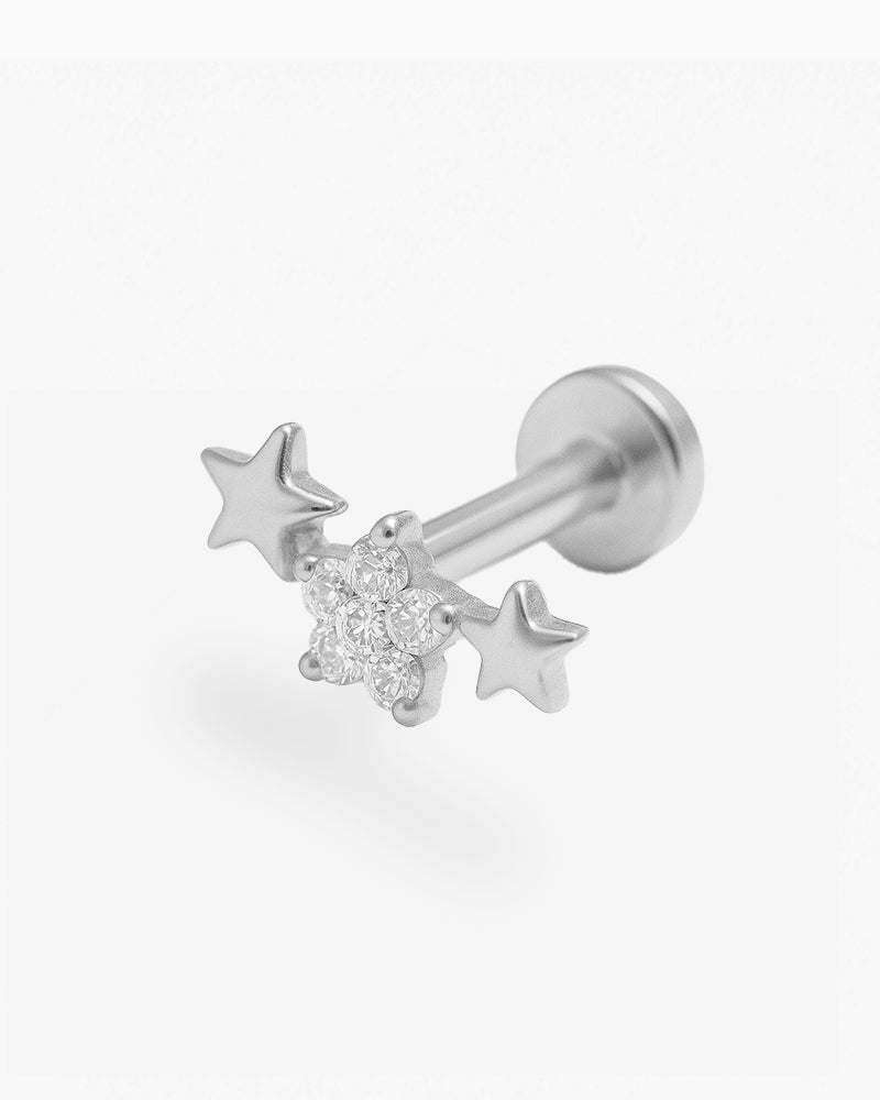 Titanium Sterren Hemel Piercing - Mio