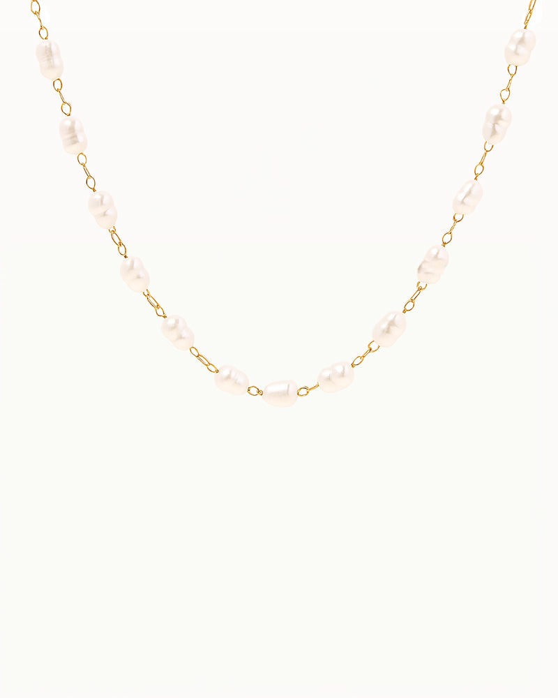 Fijne Ketting met Parels - Malaya