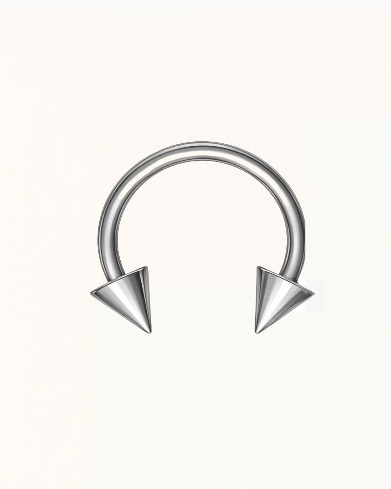 Nose Piercing Pointed Horseshoe - Tarryn