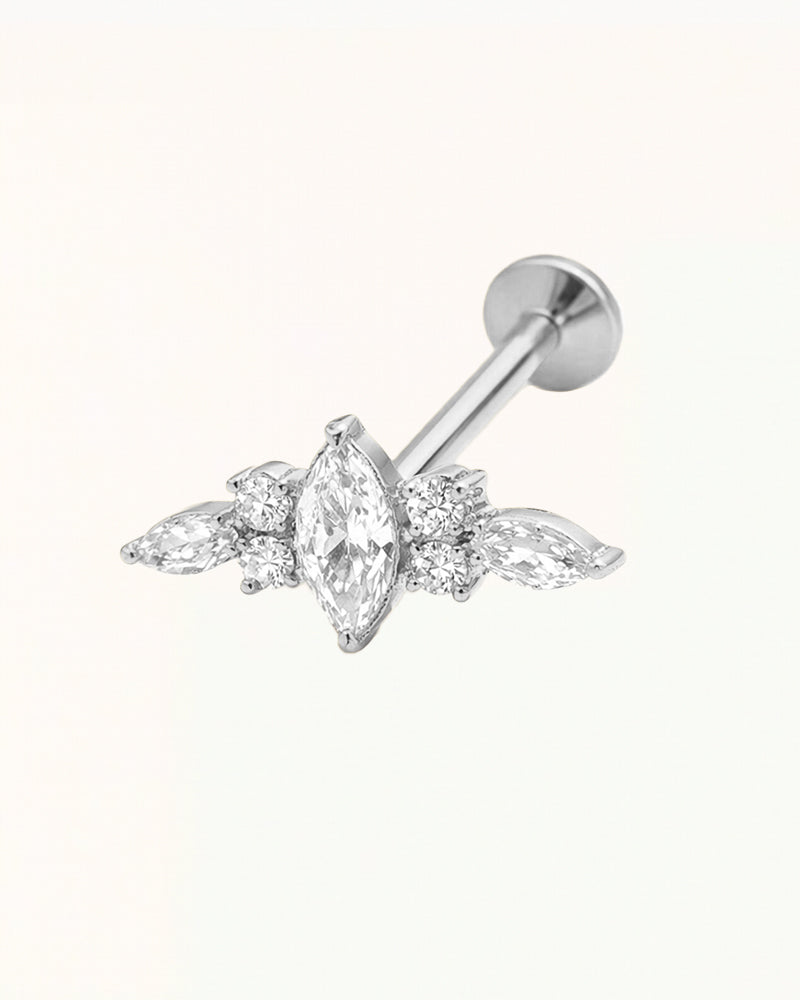 Elegant Piercing with Sparkling Stones - Alba