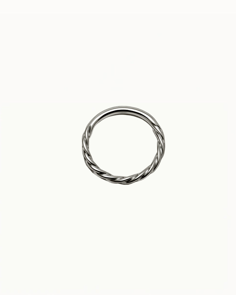 Titanium Gedraaid Ring Piercing - Hailie