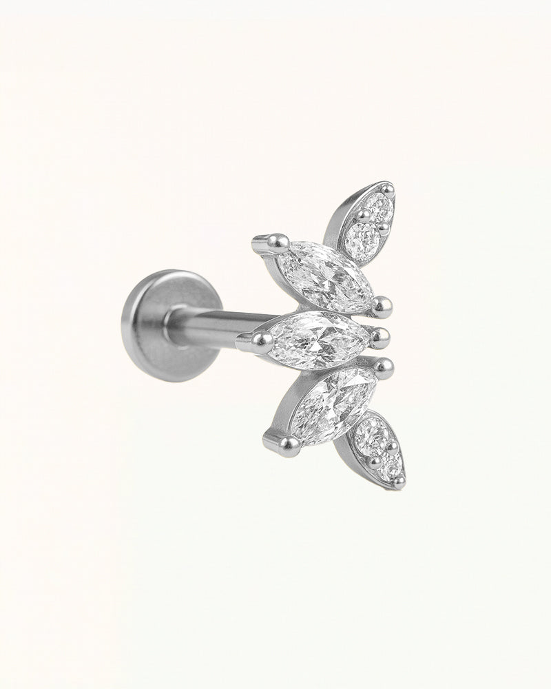 Titanium Piercing with Double Wing Shape - Joya
