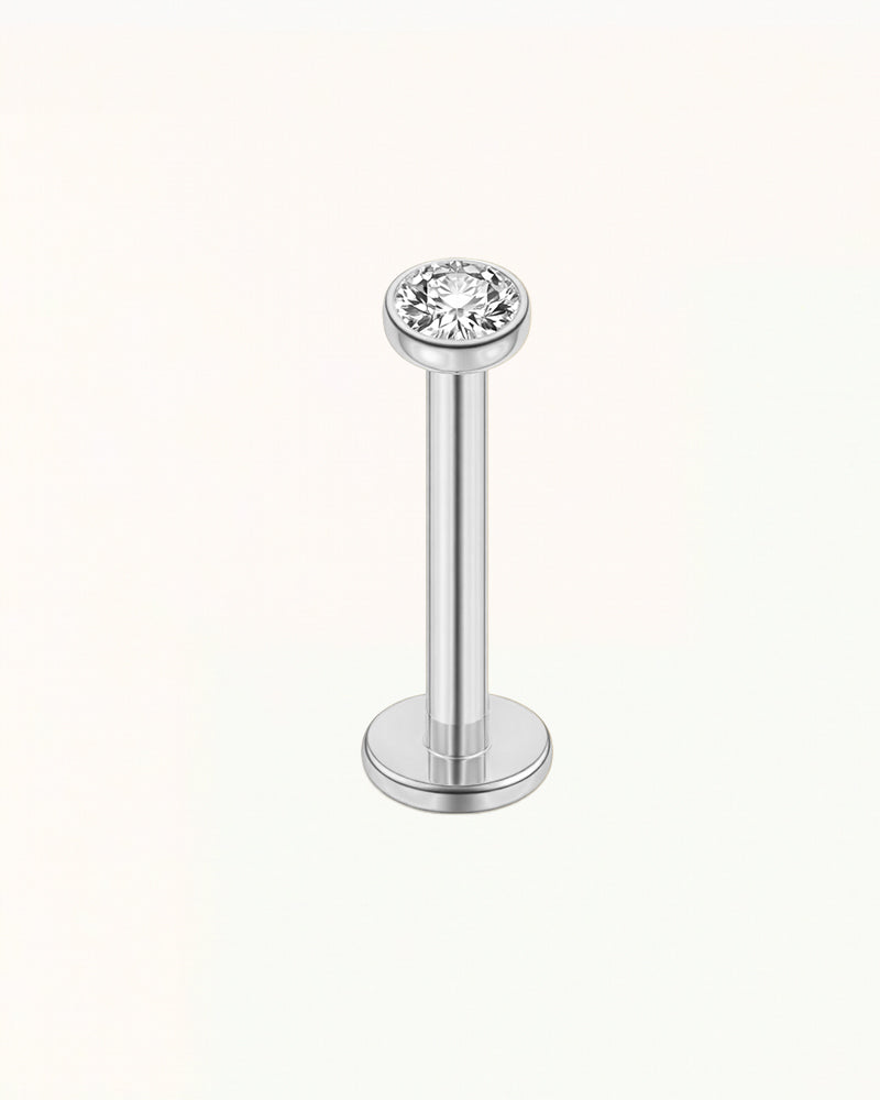 Titanium Basic Kristal Labret Piercing - Nyla