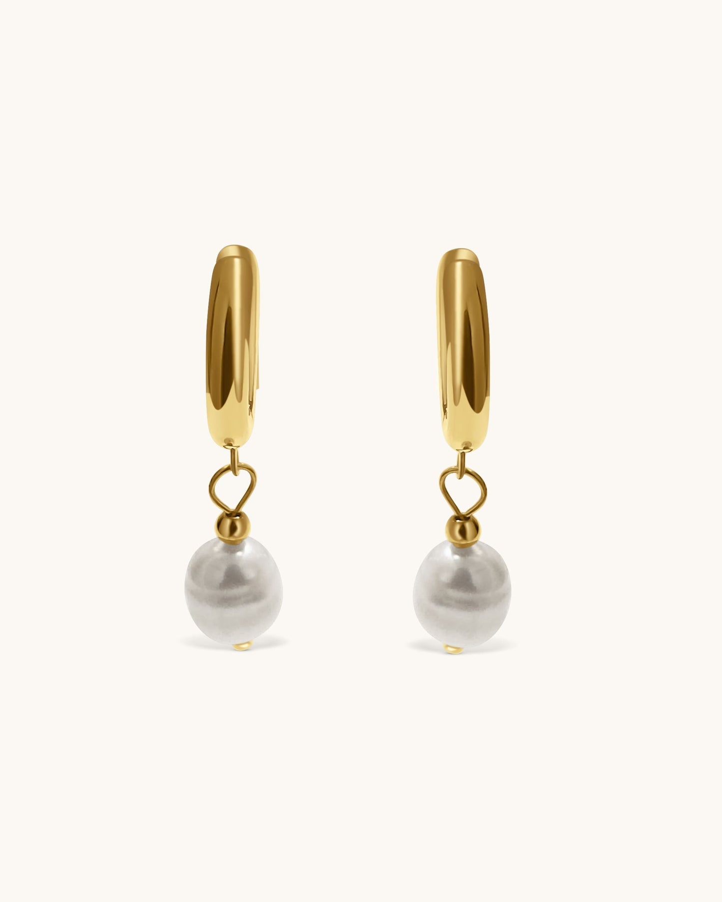 Boucles d'oreilles de base avec perle - Bianca