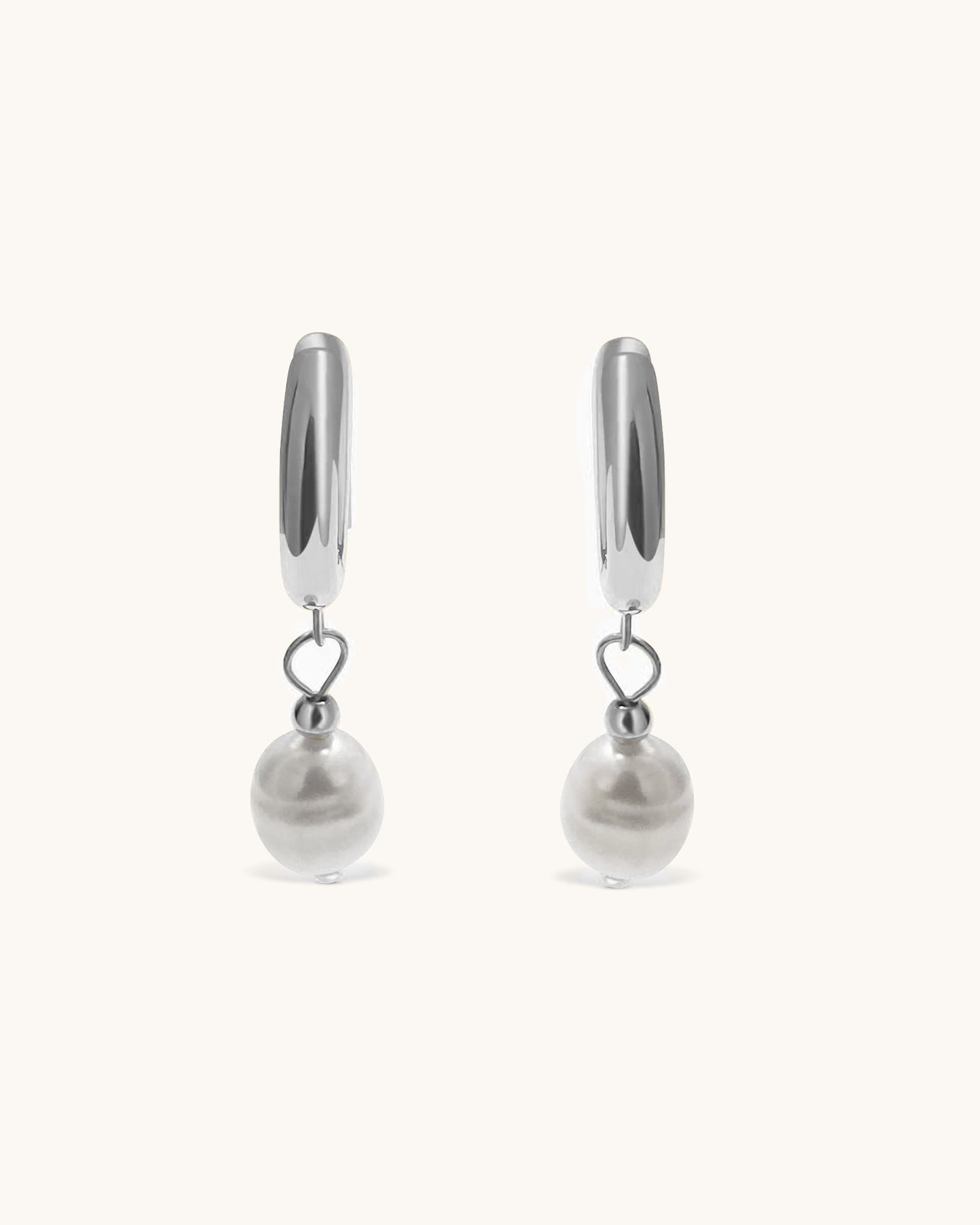 Boucles d'oreilles de base avec perle - Bianca