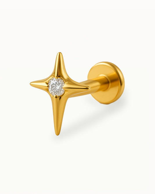 Piercing d'oreille en titane - Evelyn