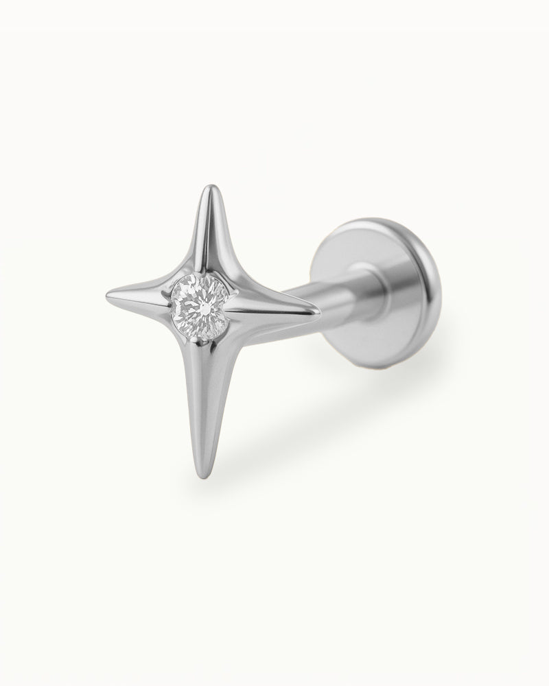 Piercing d'oreille en titane - Evelyn