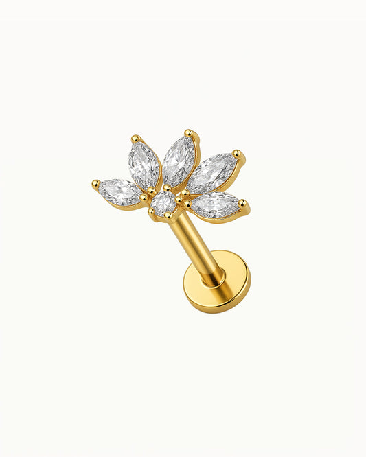 Piercing en Fleur en Titane - Gaia