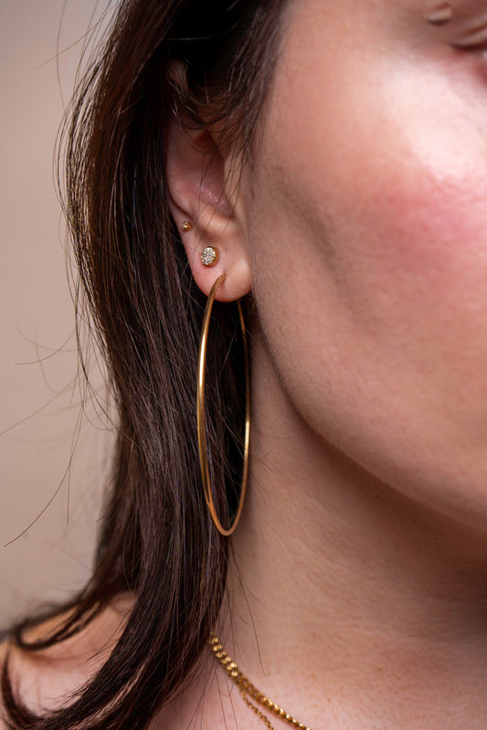 Boucles d'oreilles Basic Hoop - Yasmine