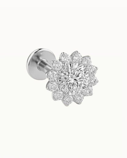 Piercing en titane Sprankelende Zonnestraal - Inez