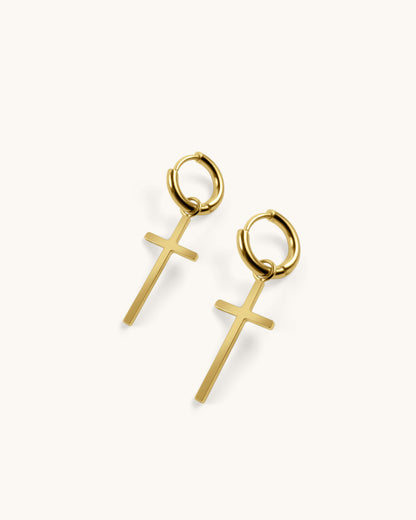 Boucles d'oreilles croisées classiques - Joan
