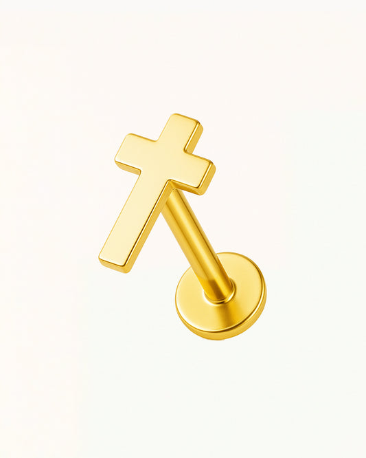 Piercing croix en titane - Katya
