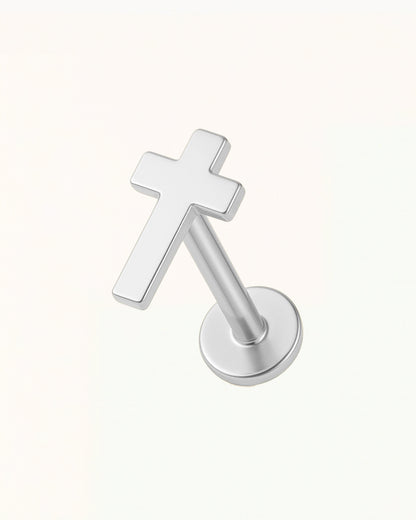 Piercing croix en titane - Katya