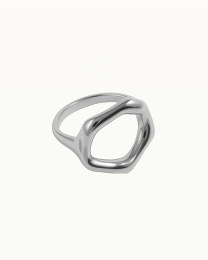 Bague Énoncé Ronde Chunky - Lea - R35