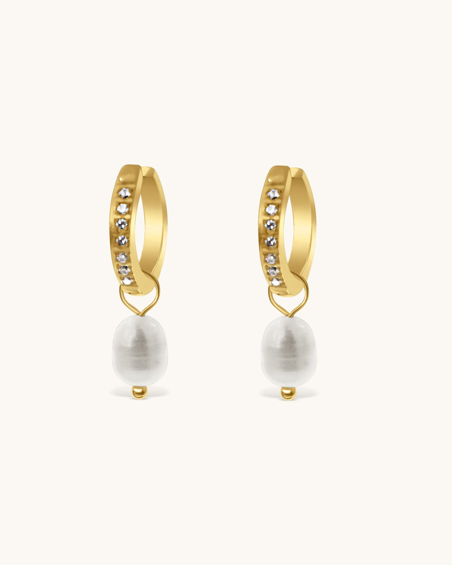 Boucles d'oreilles en cristal avec perles - Leilani