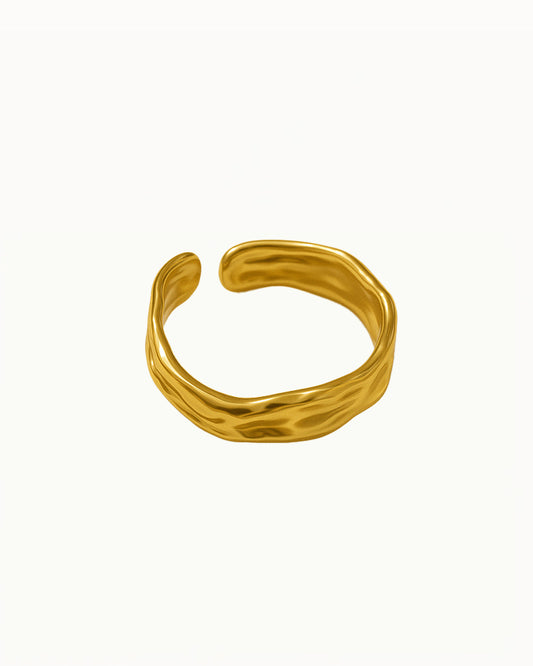 Bague ondulée avec ouverture - Leslie - R57