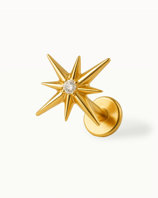 Piercing en Titane avec Étoile en Cristal - Margot