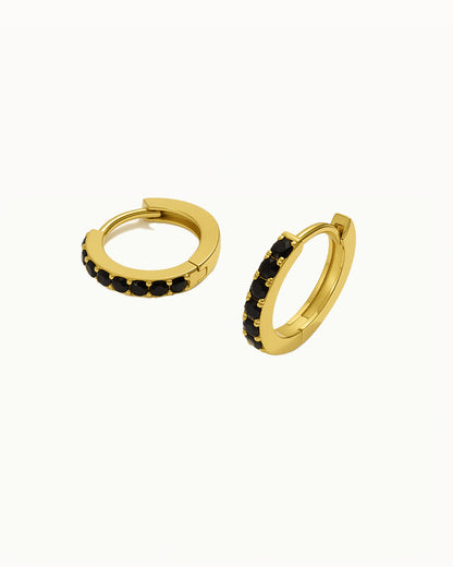 Boucles d'oreilles Huggie en cristal - Miley