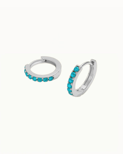 Boucles d'oreilles Huggie en cristal - Miley