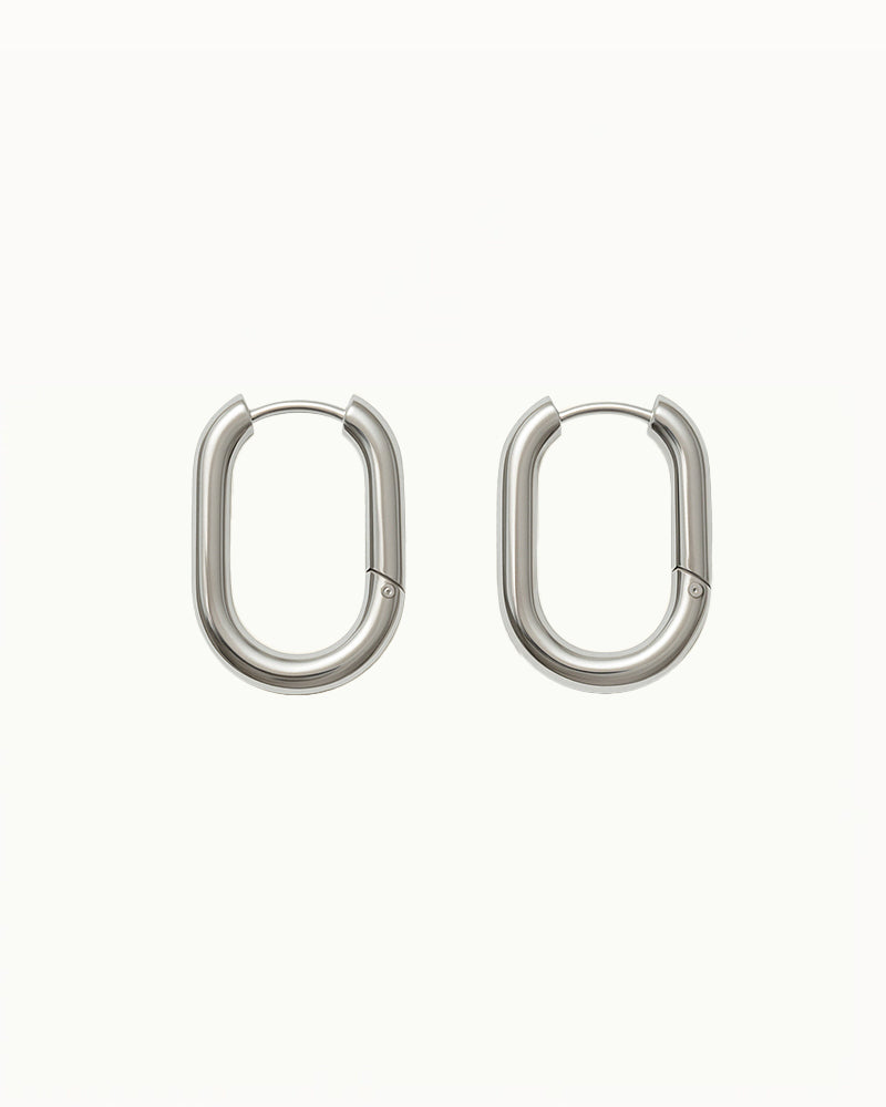 Boucles d'oreilles Chunky Ovales - Nadia