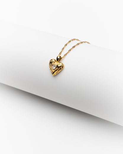 Vintage Chunky Hartjes Ketting - Kenna