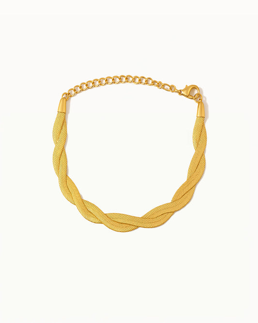 Bracelet tressé doré - Kylee