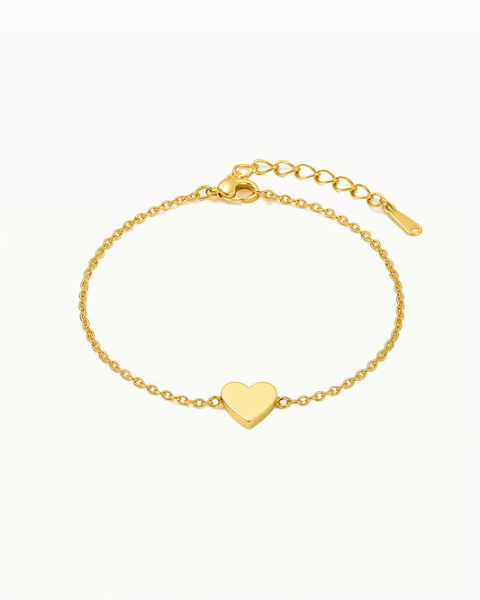 Bracelet avec Pendentif en Forme de Cœur - Meysa
