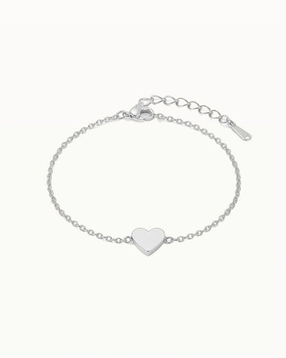 Bracelet avec Pendentif en Forme de Cœur - Meysa