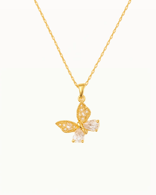 Collier Papillon en Cristal - Alexia