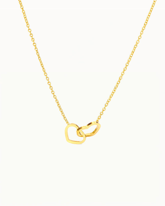 Collier en Or avec Pendentif Double Cœur - Aylani