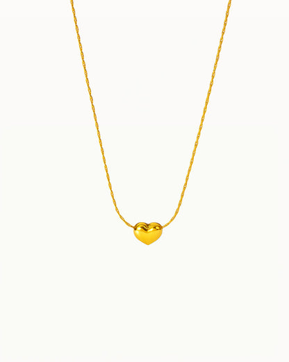 Minimalistisch Gouden Hartjes Ketting - Shay