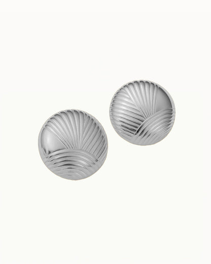 Boucles d'oreilles vintage rondes dorées - Cleo