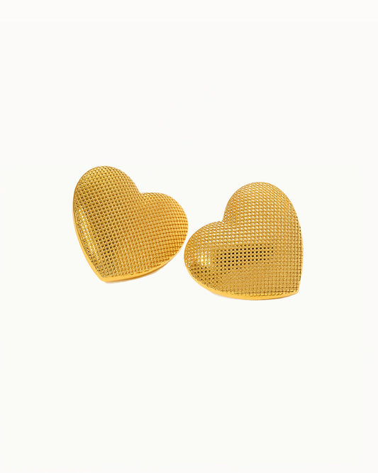 Boucles d'oreilles en forme de cœur - Helena