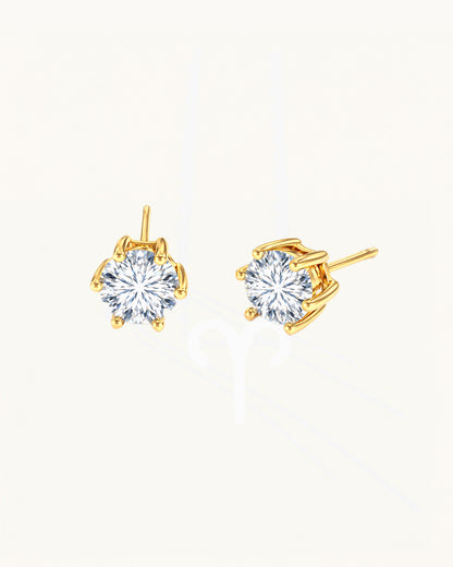 Classic Diamond Studs in 6 Diamond Sizes - Maylin