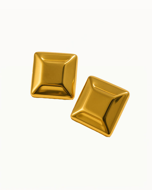 Boucles d'oreilles carrées élégantes - Mette