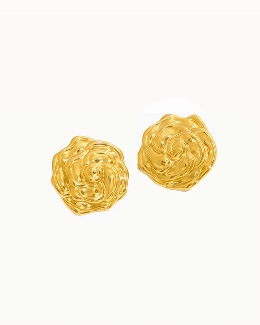 Boucles d'oreilles Gouden Statement Roos - Tess