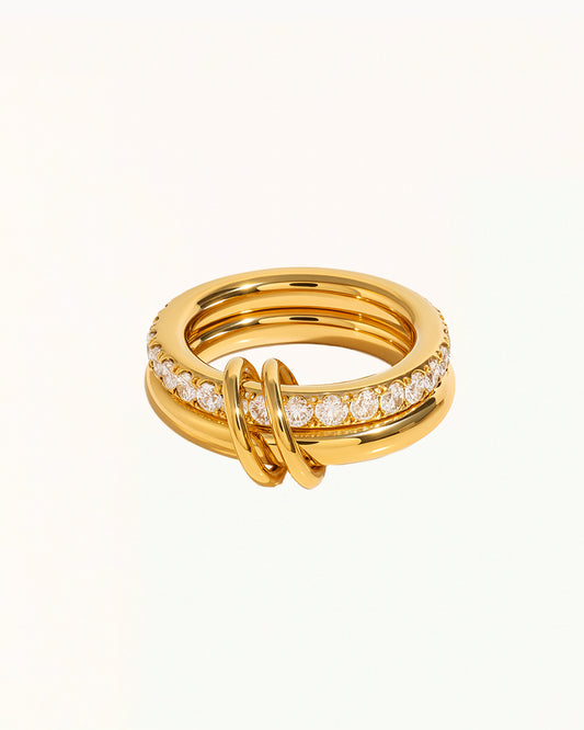 Stack Ring met Kristallen - Laylin - R80