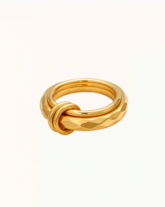 Gouden Ring met Unieke Design - Yara - R81