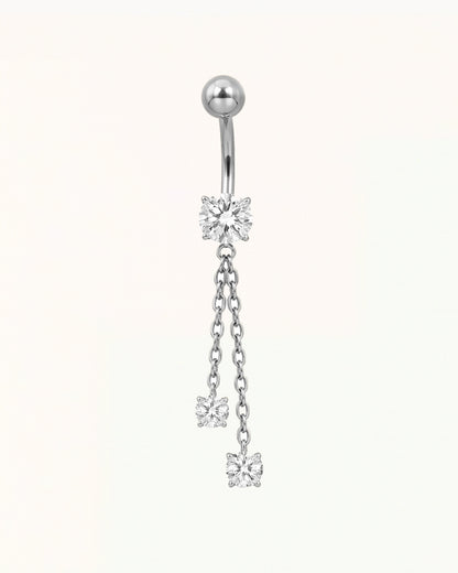 Navel Piercing with Hanging Chain - Nellie
