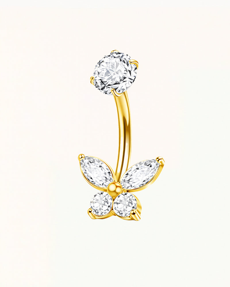 Butterfly Design Navel Piercing - Trixie