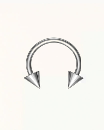 Nose Piercing Pointed Horseshoe - Tarryn