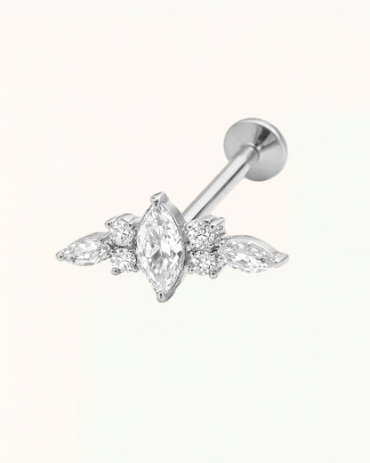 Elegant Piercing with Sparkling Stones - Alba