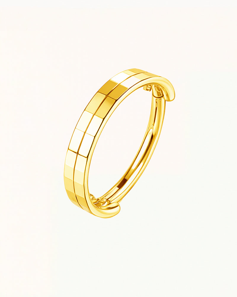 Minimalist Double Ring Piercing - Amara