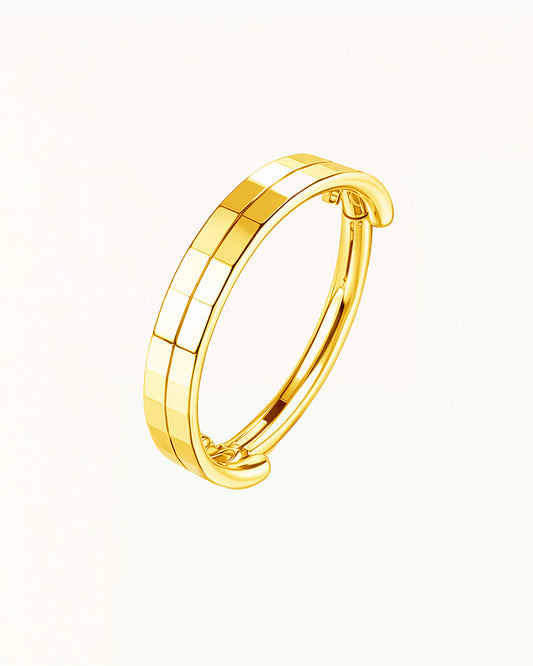 Minimalist Double Ring Piercing - Amara