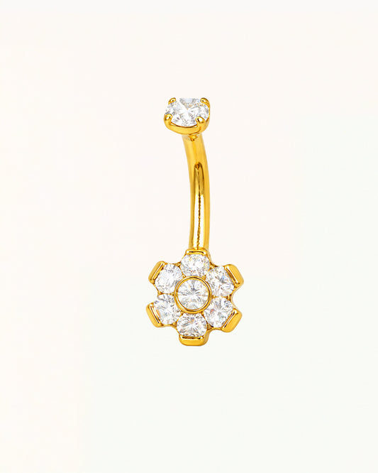 Titanium Bloem Rook Piercing - Ashley