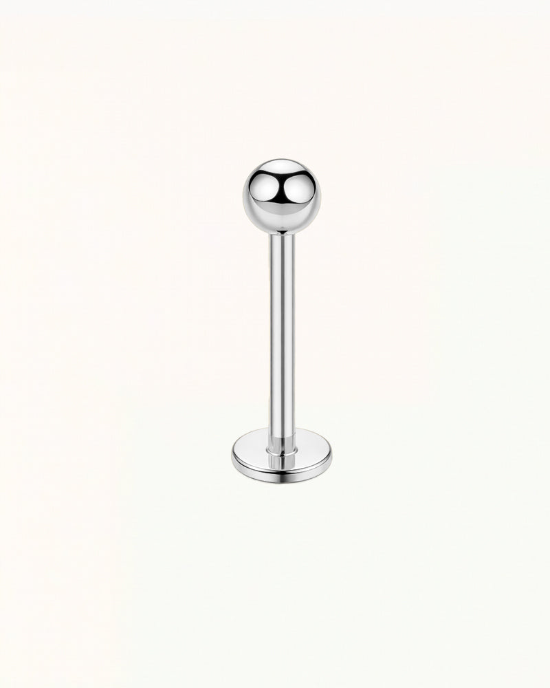 Titanium Basic Labret Piercing met Bolletje