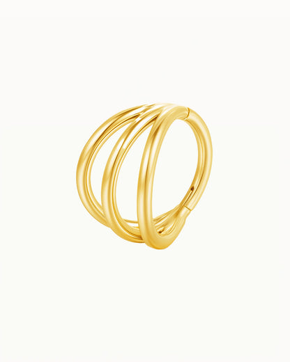 Titanium Driedubbel Minimaliste Piercing - Nouria