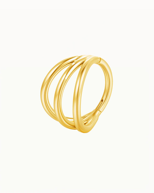 Titanium Driedubbel Minimaliste Piercing - Nouria